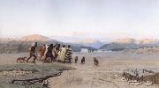Octave Penguilly - L Haridon The Shepherds,Guided come to Bethlehem oil painting